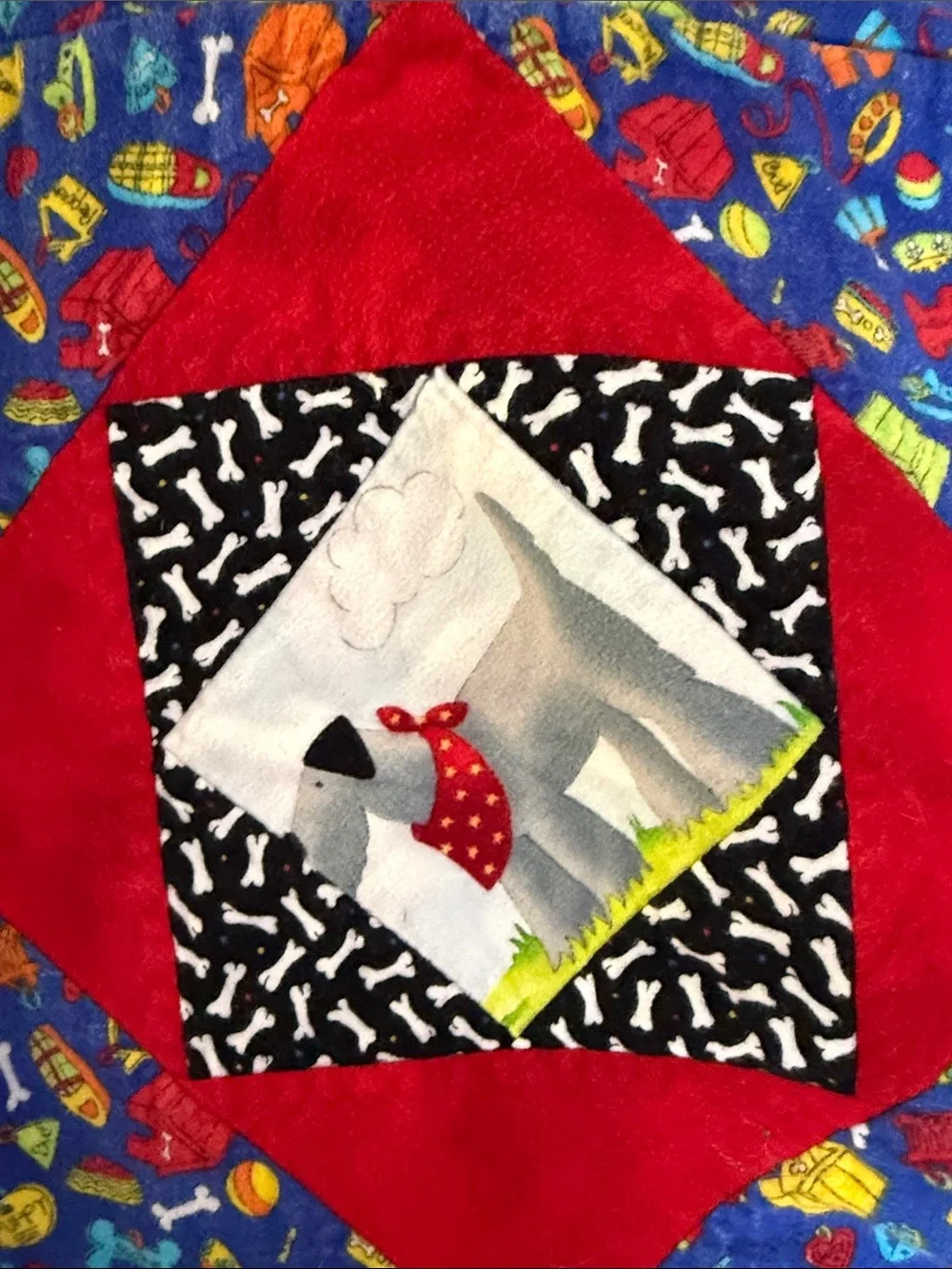 Handmade Multicolor Baby Quilt - Project Linus